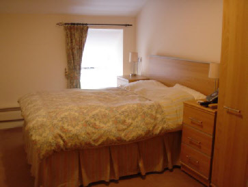 bedroom in apartment or flat designed for elderly and much nicer than a care home providing independance but with 24 hour security and peace of mind to any resident or retired couple